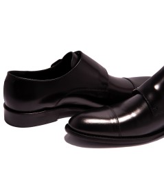 Zapatos Formales En Cuero Pulido Con Hebillas  Duley Overstate Negro