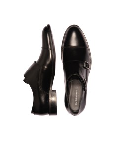 Zapatos Formales En Cuero Pulido Con Hebillas  Duley Overstate Negro