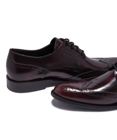 PACK X 8 38/45 Zapatos Formales Para Hombre En Cuero Charol Duley Overstate