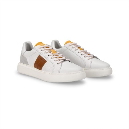Tenis En Cuero Para Hombre - Ambitious  White/Cognac