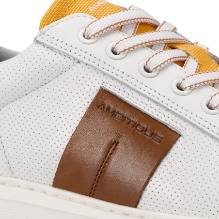 Tenis En Cuero Para Hombre - Ambitious  White/Cognac