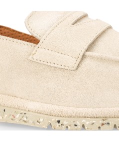 Mocasines en Cuero Gamuza - Amber AMBITIOUS Beige